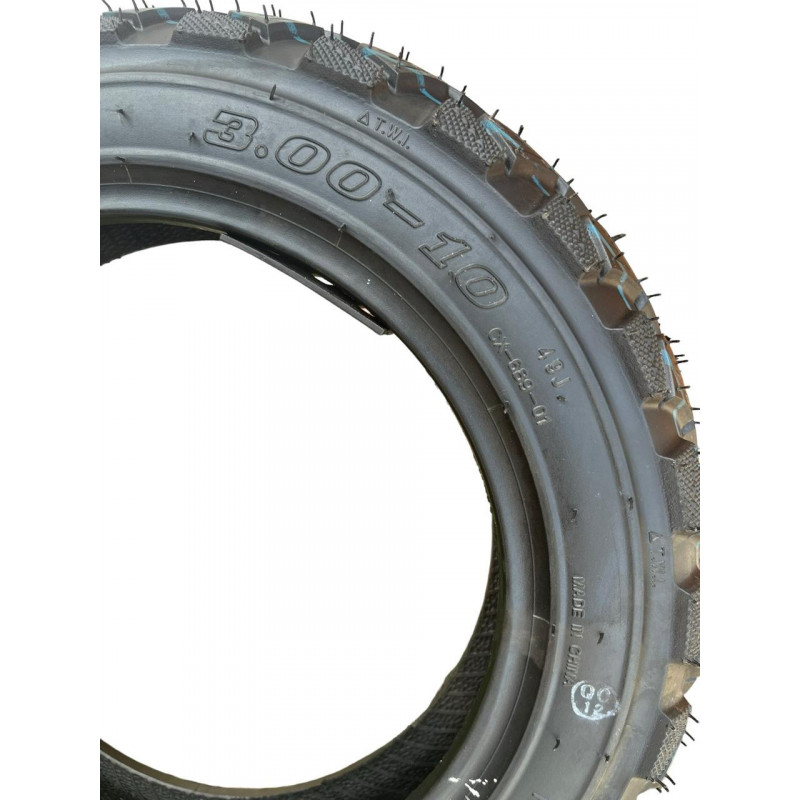 Покришка 3.00-10 49J, без камерна (TL), (8PR), Load Range "D", MAX LOAD 195кг