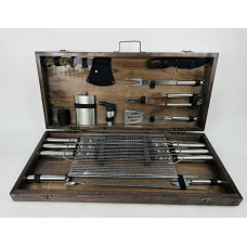 Подарунковий набір для пікніка BBQ MAX, ручної роботи (шампура і аксесуари)