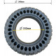 Суцільнолита шина 10х2.5 на електросамокат, гіроборд, гіроскутер, АНТИПРОКОЛЬНА