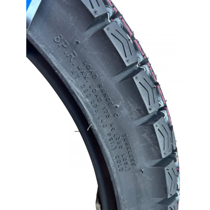 Покришка 2.75-17 з посиленим бортом/захистом обода (Run Flat), (TL), (8PR) Enduro