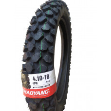 Покришка 4.10-18 (110/90-18) 59M камерна (ТТ) , "ChaoYang" (4PR) ШИПОВКА