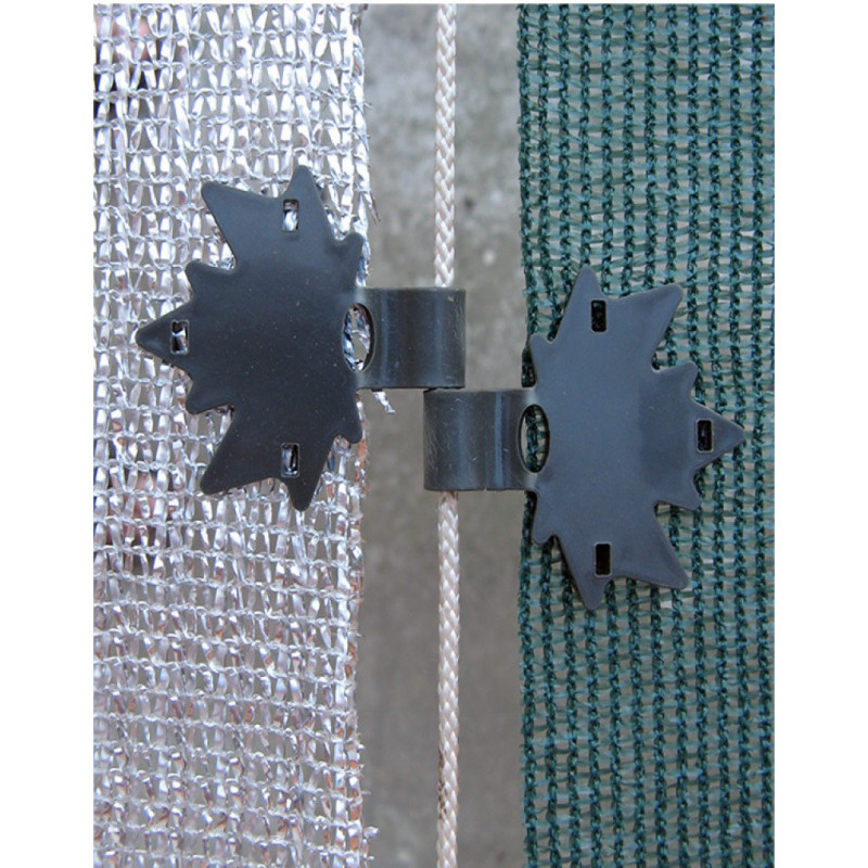 Кліпса для фіксації затіняючої, огороджувальної, маскувальної сітки