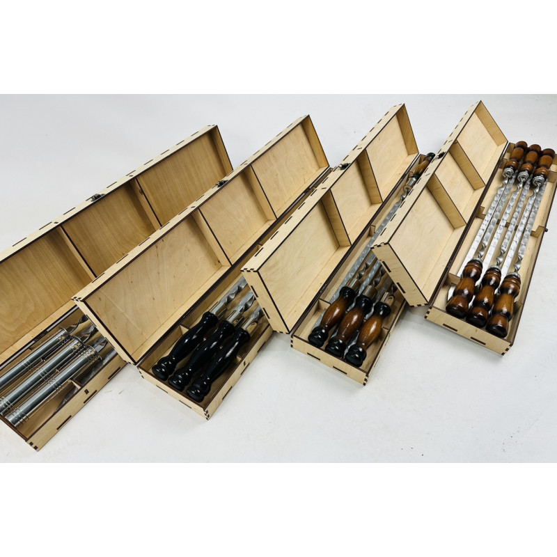 Набір шампурів у кейсі "Вуд"