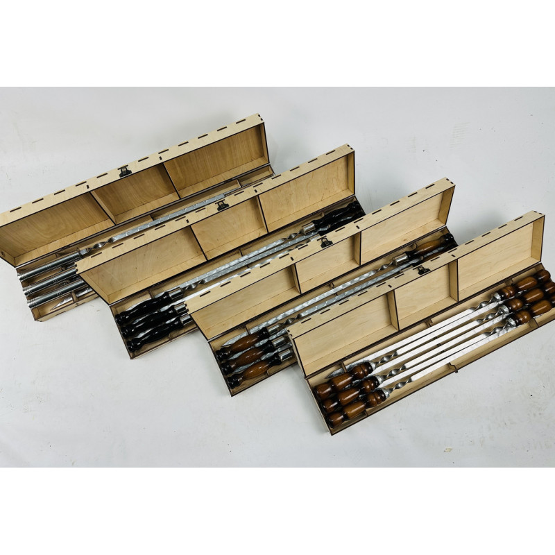 Набір шампурів у кейсі "Вуд"