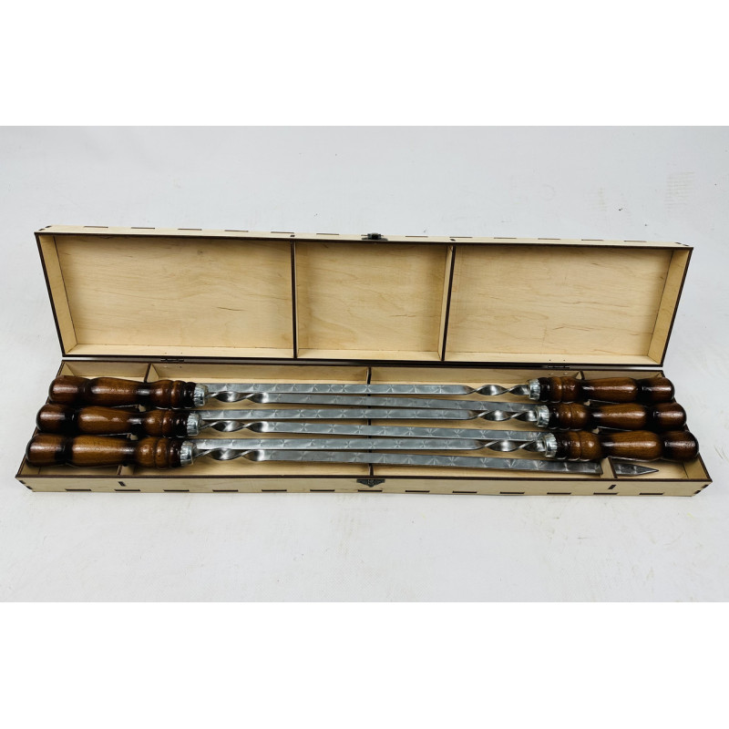 Набір шампурів у кейсі "Вуд"