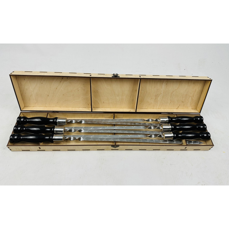 Набір шампурів у кейсі "Вуд"