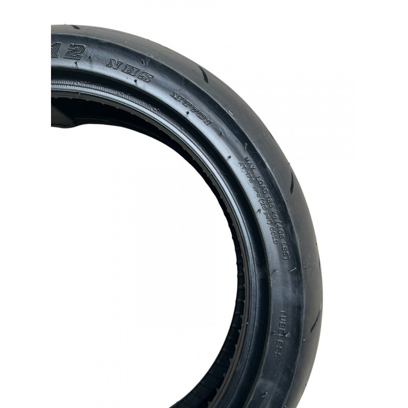 Мотопокришка 110/70-12 безкамерна (TL), MAX. LOAD 180кг, ЗАХИСТ ОБОДА