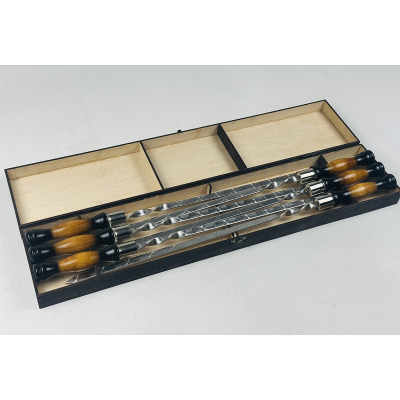 Набір шампурів у кейсі "Вуд темний"