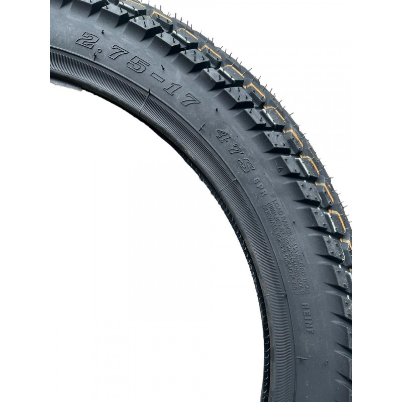 Покришка 2.75-17 47S (6PR) TT з камерою, Load Range C, "ChaoYang" DAKAR 100