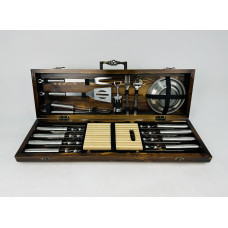 Набір шампурів в кейсі BBQ Lux