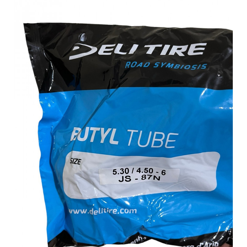 Камера 5.30/4.50-6 BUTYL TIRE (кривой сосок) "DeliTire" Индонезия