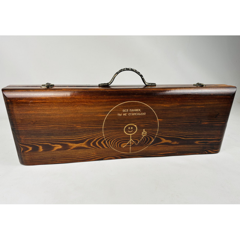 Набір шампурів в кейсі САФАРІ LUX