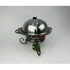 Садж для подачі (підігріву) шашлику 36 см. + кришка, ВИНОГРАД