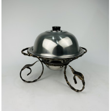 Садж для подачі (підігріву) шашлику 28 см. + кришка, посилений
