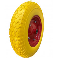Колесо на тачку пінополіуретанове 4.00-8 (4.80/4.00-8) діаметр 380мм, під вісь 12мм