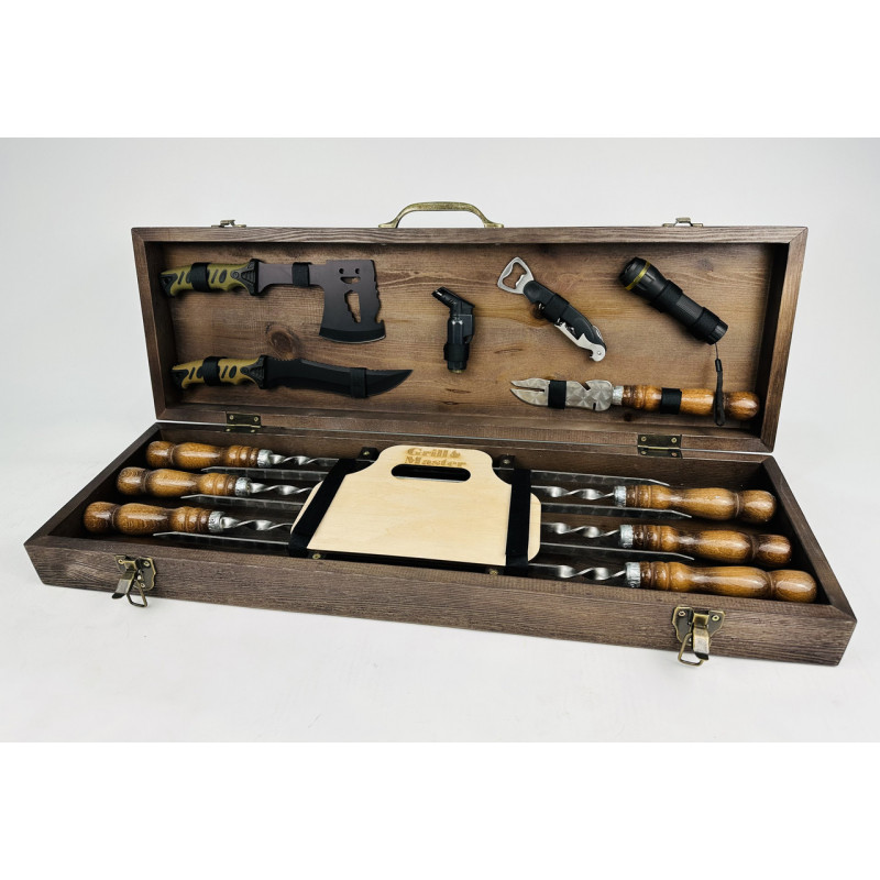 Набір шампурів в кейсі КЕМПІНГ