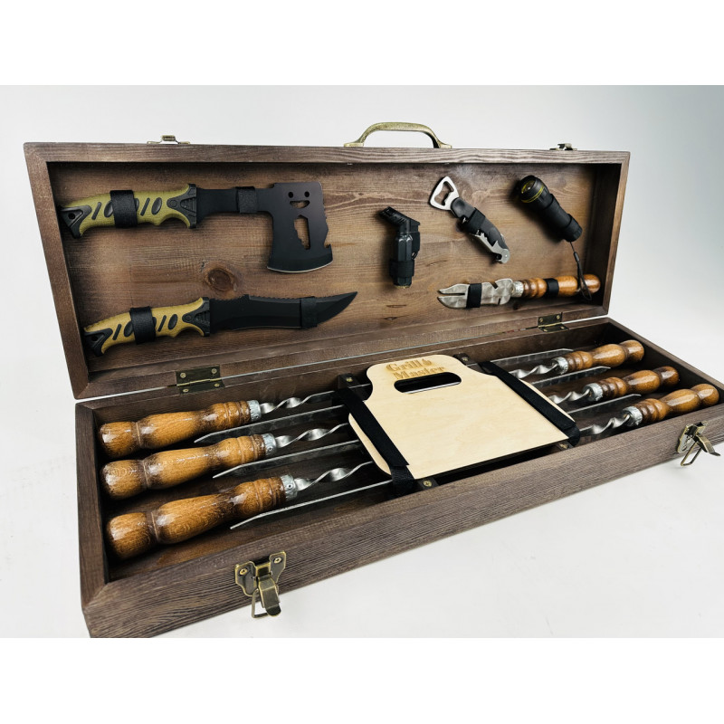 Набір шампурів в кейсі КЕМПІНГ