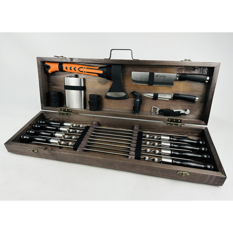 Набір шампурів в кейсі ТУРИСТ