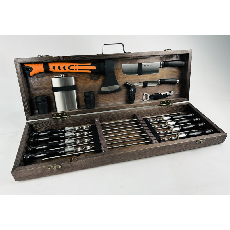 Набір шампурів в кейсі ТУРИСТ