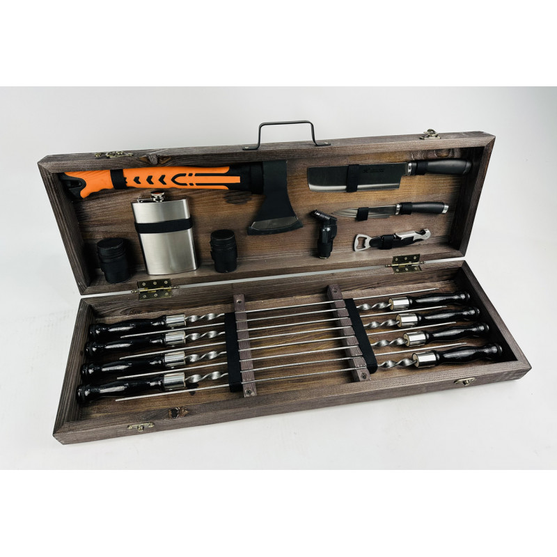 Набір шампурів в кейсі ТУРИСТ