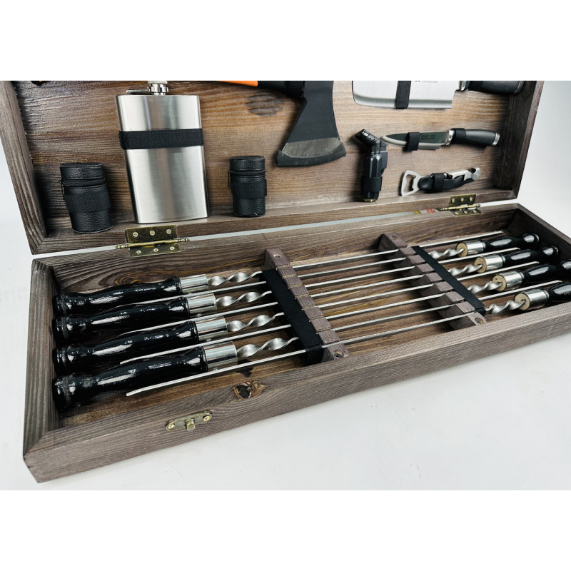 Набір шампурів в кейсі ТУРИСТ