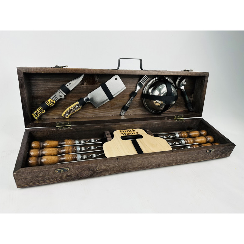 Набір шампурів в кейсі ЕКОНОМ