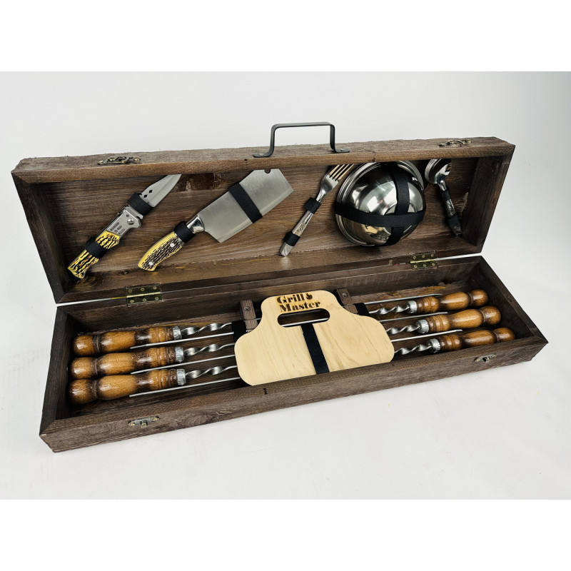 Набір шампурів в кейсі ЕКОНОМ