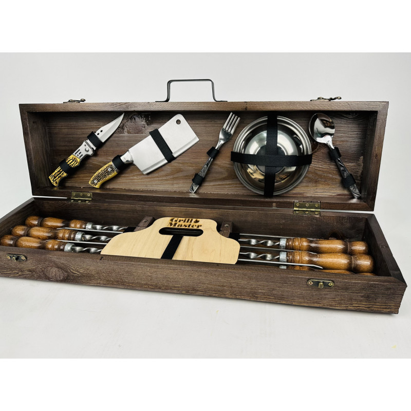 Набір шампурів в кейсі ЕКОНОМ