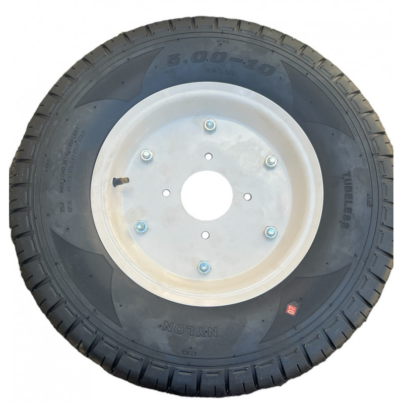 Колесо 5.00-10 на розбірному диску, шина 75J (6PR) Max.Load 367кг