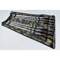 Набір шампурів венге для люля-кебаб у чохлі