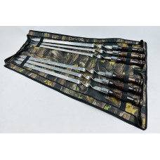 Набір шампурів венге для люля-кебаб у чохлі