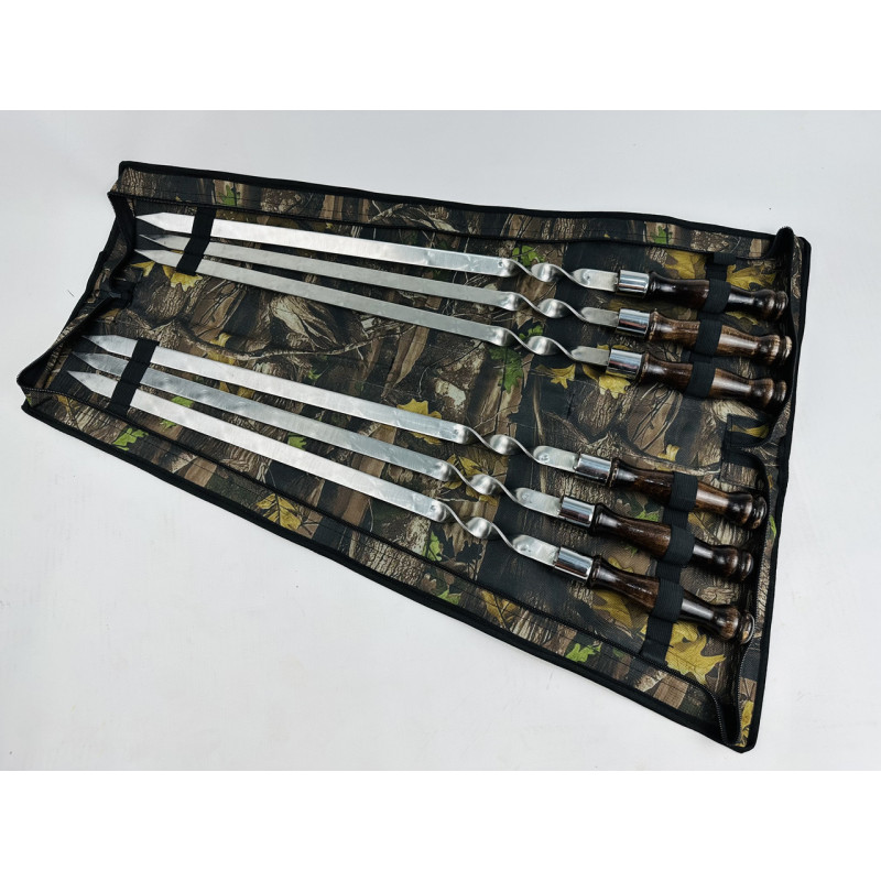 Набір шампурів венге для люля-кебаб у чохлі