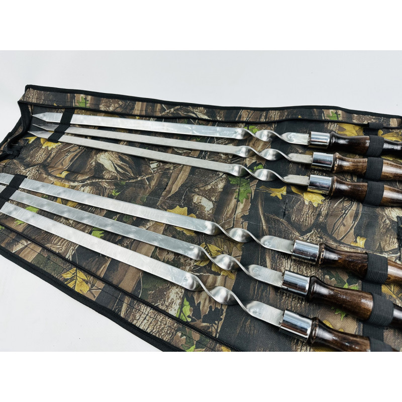 Набір шампурів венге для люля-кебаб у чохлі