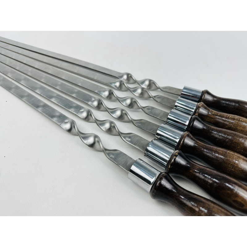 Набір шампурів венге для люля-кебаб у чохлі