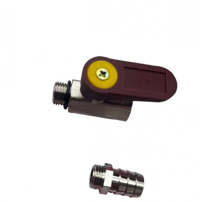 Сепаратор шламу магнітний з кранами та повітрявідвідником (латунний) 1"