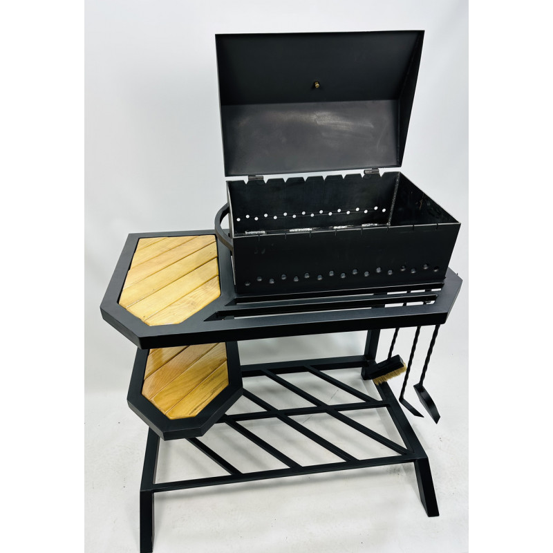 Мангал-лофт стаціонарний "Зіг-заг"