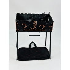 Мангал-валіза кована на 8 шампурів, 2 мм. (мангал, чохол, кочерга і совок)