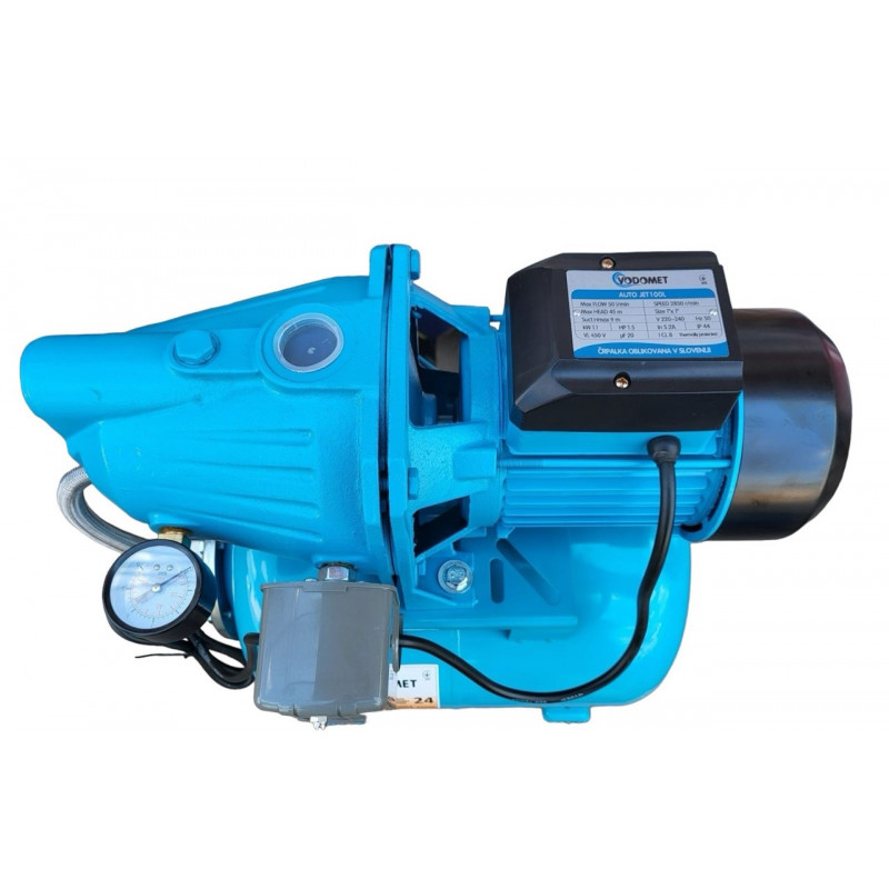 Насосна станція 24 літри, насос JET100L, Q = 3 кб/м, P = 1100 Вт, "Vomomet" Словенія
