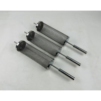 Решітка для гриля фритюру циліндрична з нержавіючої сталі з ручкою 33х10см.