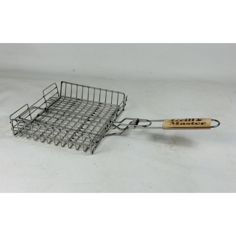 Грати для гриля з нержавіючої сталі посилена, велика (40х30) GrillMaster