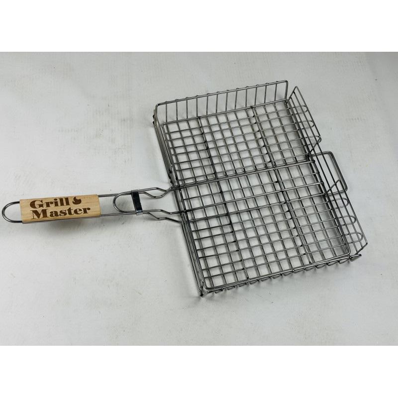Грати для гриля з нержавіючої сталі посилена, маленька (30х25) GrillMaster