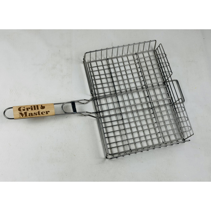 Грати для гриля з нержавіючої сталі посилена, маленька (30х25) GrillMaster