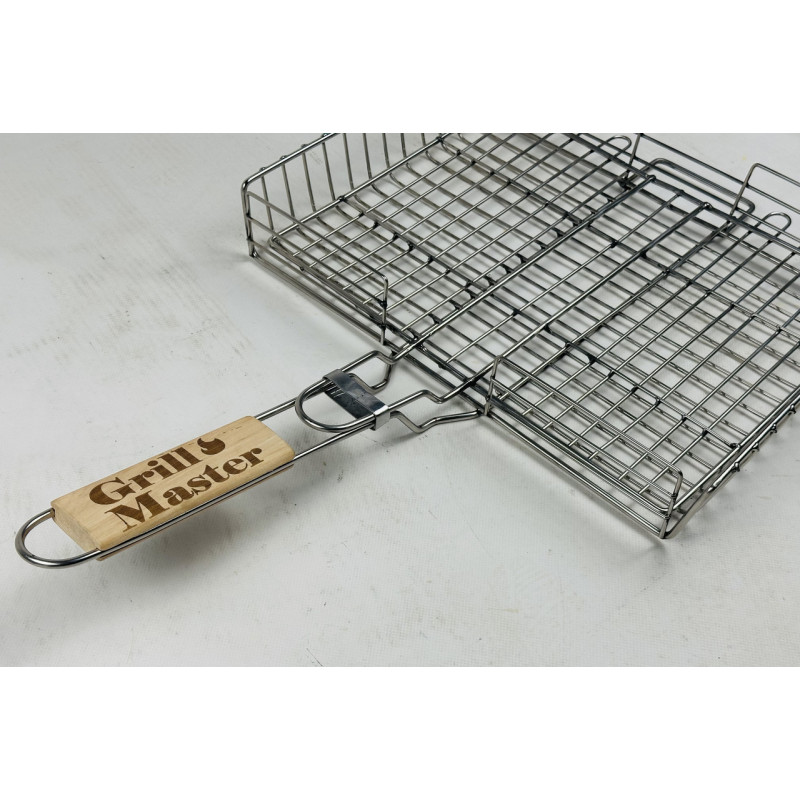 Грати для гриля з нержавіючої сталі посилена, маленька (30х25) GrillMaster