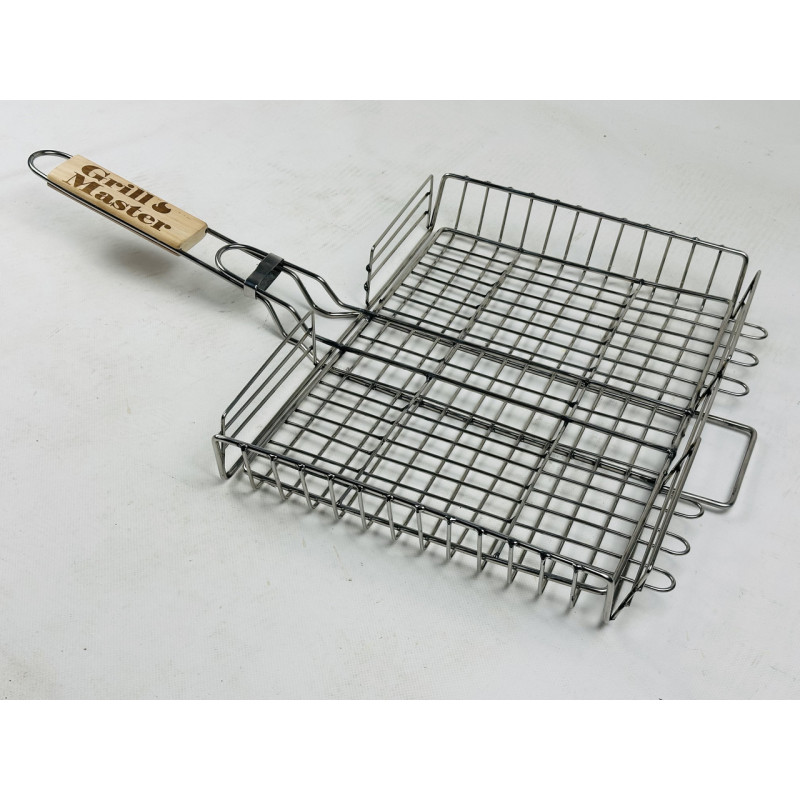 Грати для гриля з нержавіючої сталі посилена, маленька (30х25) GrillMaster