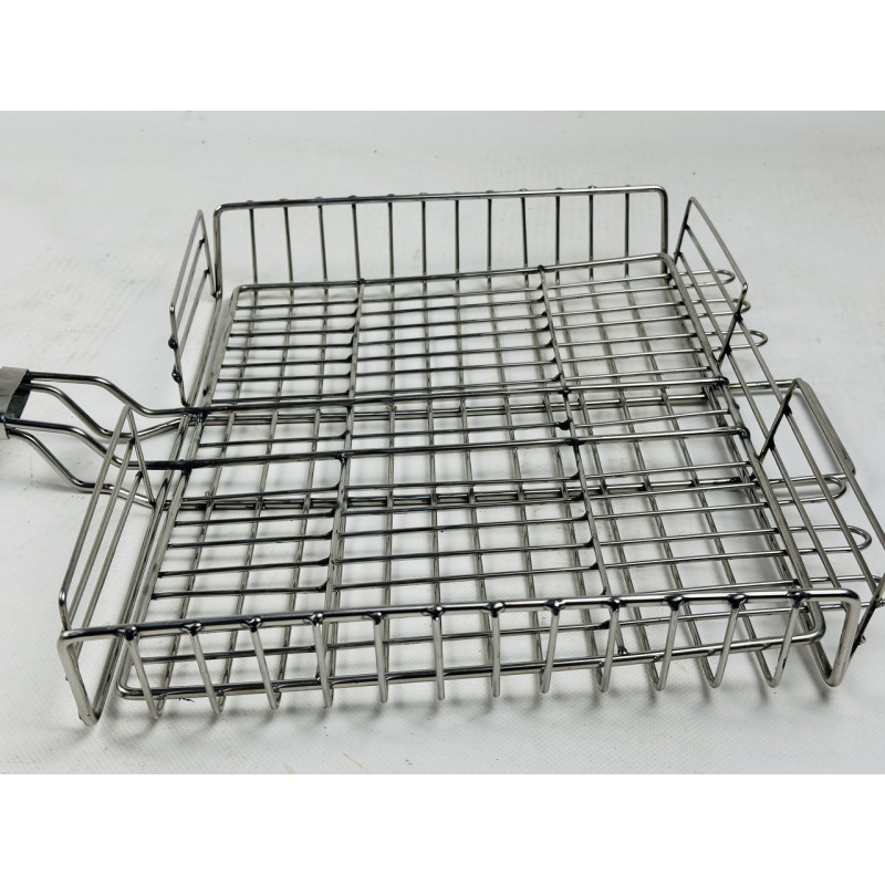 Грати для гриля з нержавіючої сталі посилена, маленька (30х25) GrillMaster