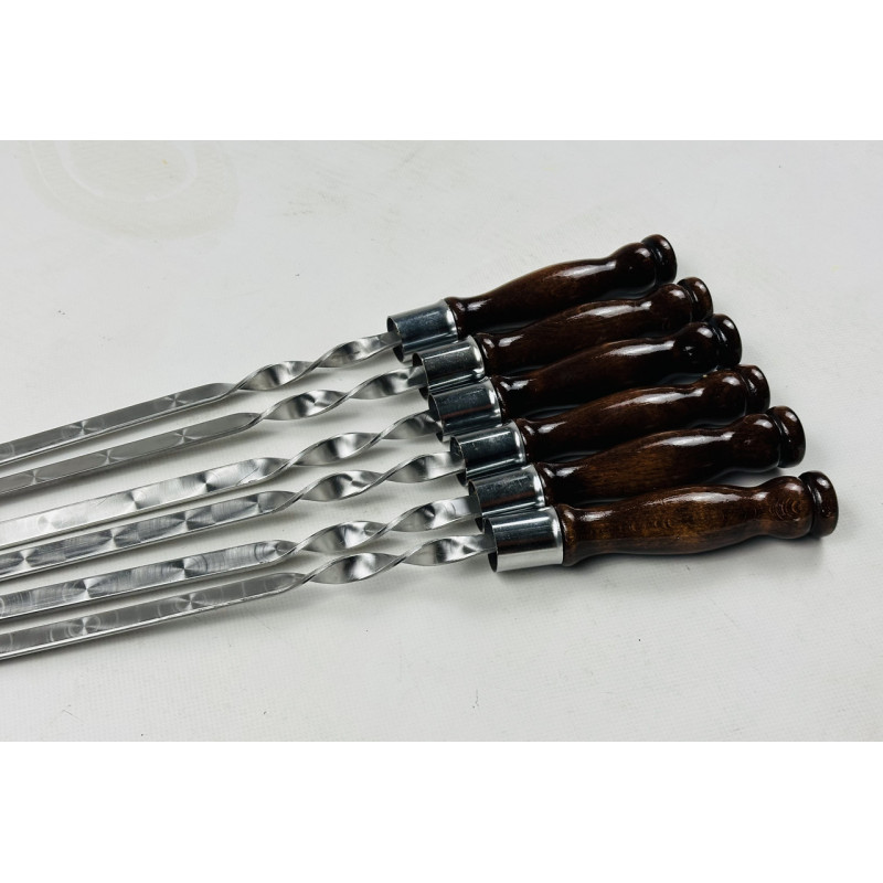 Шампура ВЕНГЕ, з деревяною ручкою