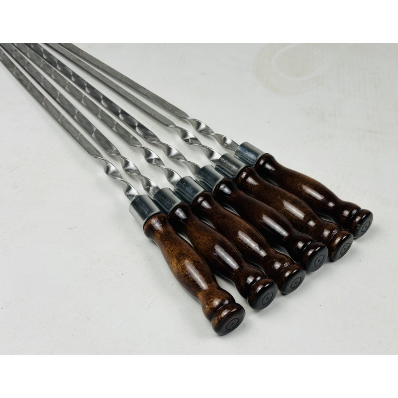 Шампура ВЕНГЕ, з деревяною ручкою