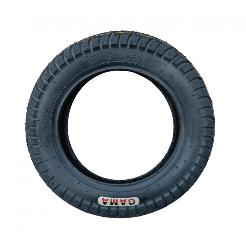 Покрышка 3.00-10 47J, (6PR), TL - беcкамерная, "Gama" для скутера