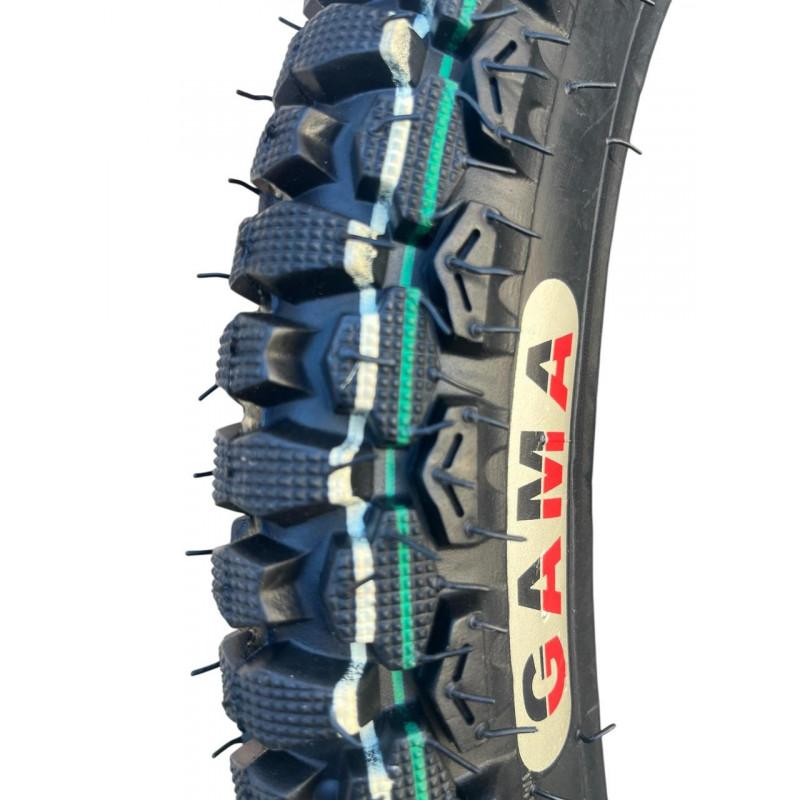 Покришка 2.50-17 M/C 43L (6PR) Max.Load 155кг Load Range C, камерна (ТT) "Gama" ШИПОВКА