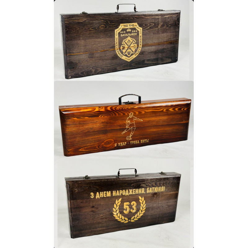 Набір шампурів у кейсі КІНГ